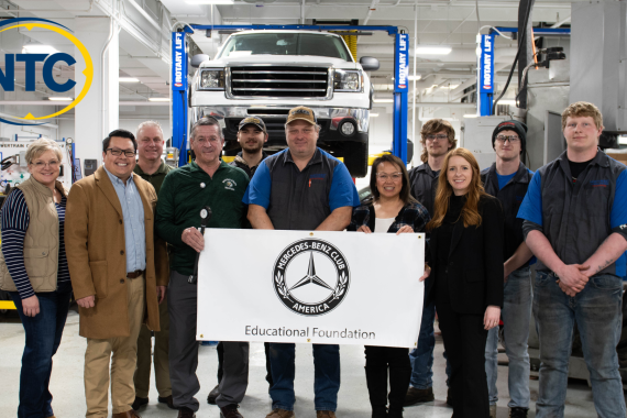 Mercedes-Benz Club of America Donates $1,600 to NTC’s Automotive Program